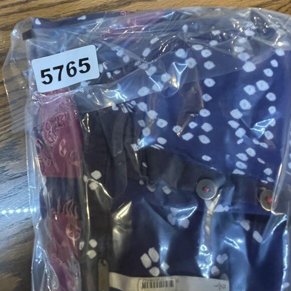 Free People Shirt Womens Large Blue Boho Tunic Henley Balloon Sleeve Ruffle Hem - Picture 12 of 12